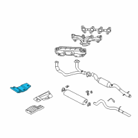 OEM 2002 Dodge Durango Shield-Exhaust Diagram - 55364165AA