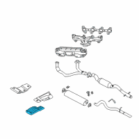 OEM 2002 Dodge Durango Shield-Heat Diagram - 52020312AC