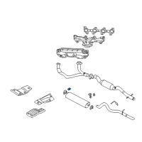 OEM Dodge Durango Muffler Hanger Straps Diagram - 52103069AC