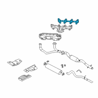 OEM Dodge Ram 1500 Gasket-Exhaust Manifold Diagram - 53034030AC