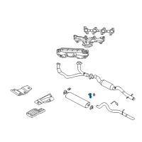 OEM 1999 Dodge Durango Hanger-MUFFLER Diagram - 52103070AB