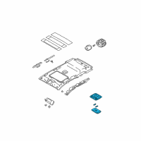 OEM 2003 Kia Sorento Lamp Assembly-Room Diagram - 928503E00044