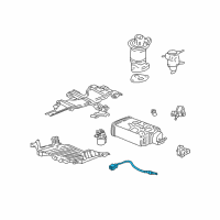 OEM 2002 Acura MDX Sensor, Rear Oxygen Diagram - 36532-PGK-A02