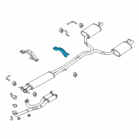 OEM 2015 Ford Explorer Front Hanger Diagram - BB5Z-5A204-A