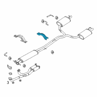 OEM 2013 Ford Police Interceptor Utility Front Hanger Diagram - BB5Z-5A204-A