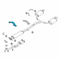 OEM Ford Police Interceptor Utility Front Hanger Diagram - DB5Z-7810692-A