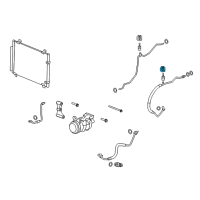 OEM Cadillac CTS Suction Hose Cap Diagram - 19421486