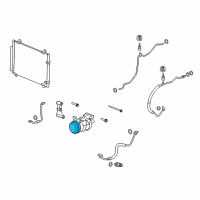 OEM 2008 Cadillac CTS Clutch & Pulley Diagram - 25865636