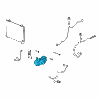 OEM 2008 Cadillac CTS Compressor Diagram - 25865635