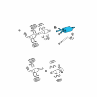 OEM 2007 Toyota Tundra Muffler & Pipe Diagram - 17420-0S010