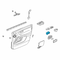 OEM Acura MDX Switch Assembly, Remote Control Mirror (Chamois Gray No. 3) Diagram - 35190-S3V-A01ZA