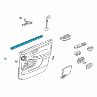 OEM 2001 Acura MDX Weatherstrip, Right Front Door (Inner) Diagram - 72335-S3V-A01