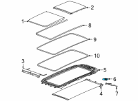 OEM Jeep Grand Cherokee L SUNROOF Diagram - 68518677AA