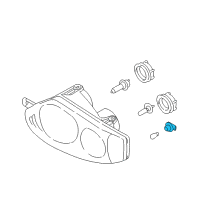 OEM 2009 Hyundai Accent Front Turn Signal Holder Wiring Diagram - 92160-3C000