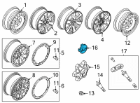 OEM 2021 Ford Bronco COVER - WHEEL Diagram - M2DZ-1130-A