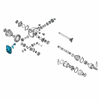 OEM Infiniti QX50 Cover Front Final Drive Diagram - 38351-JF10A