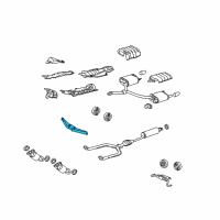 OEM 2005 Lexus LS430 Bracket Sub-Assy, Exhaust Pipe NO.1 Support Diagram - 17506-50120