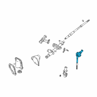 OEM 1997 Toyota 4Runner Yoke Sub-Assy, Steering Sliding Diagram - 45290-35021