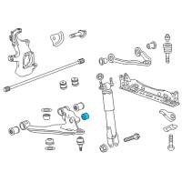 OEM 2017 Chevrolet Silverado 2500 HD Shock Lower Insulator Diagram - 25803377