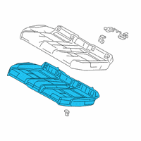 OEM 2019 Lexus ES350 Pad Sub-Assembly, RR Sea Diagram - 71503-33200