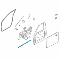 OEM Infiniti QX56 Seal-Front Door PARTING RH Diagram - 80838-1LA0A