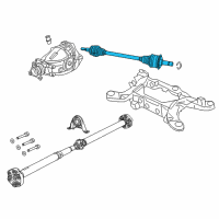 OEM 2006 Dodge Charger Axle Half Shaft Diagram - 68154332AA