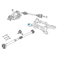 OEM Dodge Challenger ISOLATOR-CROSSMEMBER Diagram - 68242706AA