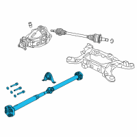 OEM 2017 Dodge Challenger Drive Shaft Diagram - 52123975AG