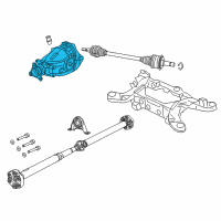 OEM 2008 Dodge Challenger Differential-Rear Axle Diagram - 5037799AD