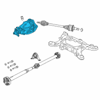 OEM 2007 Dodge Magnum Differential-Rear Axle Diagram - 52111503AH