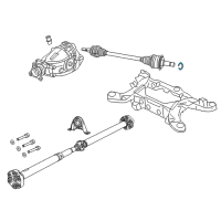 OEM 2018 Dodge Challenger RETAINER-Half Shaft Diagram - 68268837AA