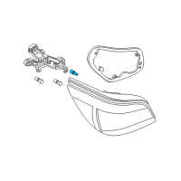 OEM BMW ActiveHybrid 7 Tail Light Longlife Bulb Diagram - 63-21-7-160-935