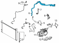 OEM Toyota Mirai Suction Pipe Diagram - 88710-62040