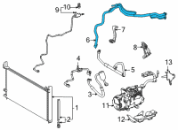 OEM 2020 Toyota Mirai Suction Pipe Diagram - 88710-62040