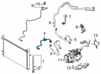 OEM 2017 Toyota Mirai Discharge Pipe Diagram - 88705-62010