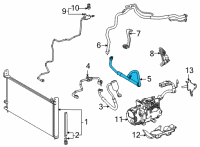 OEM 2020 Toyota Mirai Suction Hose Diagram - 88704-62010