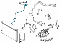 OEM Toyota Mirai Liquid Line Diagram - 88710-62010