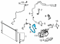 OEM 2020 Toyota Mirai Discharge Hose Diagram - 88703-62010