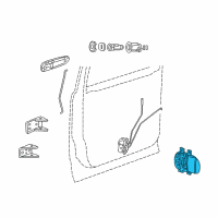 OEM 2005 Dodge Durango Handle-Inside Release Diagram - 5JD451DHAD