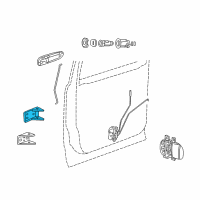 OEM 2003 Dodge Durango Front Door Upper Hinge Diagram - 55256914AG