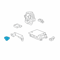 OEM 2020 Acura TLX Sensor Assembly, Satellite Safing (Continental) Diagram - 77975-T2A-A01