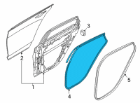 OEM 2022 Hyundai Sonata W/STRIP Assembly-RR Dr Side LH Diagram - 83130-L0000