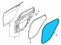 OEM 2020 Hyundai Sonata W/STRIP-RR Dr Body Side RH Diagram - 83120-L0000