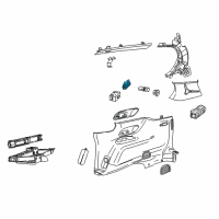 OEM 2022 Jeep Wagoneer Switch-Seat RECLINE Diagram - 68263848AA