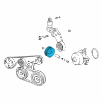 OEM 2005 Toyota MR2 Spyder Idler Pulley Diagram - 13570-22010