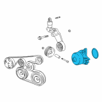 OEM 2003 Toyota MR2 Spyder Water Pump Assembly Diagram - 16100-29415-83