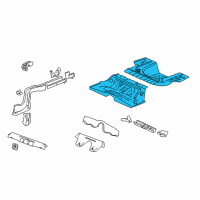 OEM 2015 Cadillac CTS Rear Floor Pan Diagram - 25978220