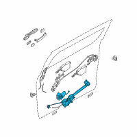 OEM 2007 Nissan Quest Motor-Slide Door Closure, RH Diagram - 82560-5Z000