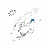 OEM 2007 Nissan Quest Slide Right Passenger Door Lock Actuator Diagram - 82502-5Z100