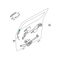 OEM 2009 Nissan Quest Slide Door Handle Assembly, Right Diagram - 82670-ZM70B